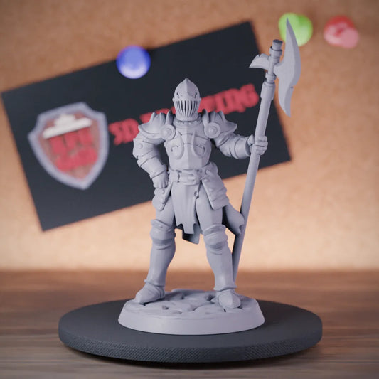 Knight 5e | DnD Knight Halberd Miniature