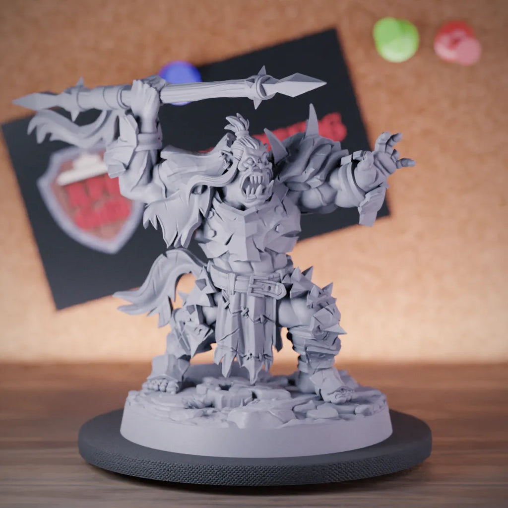 Orc 5e | DnD Orc Berserker Monster Spear Miniature