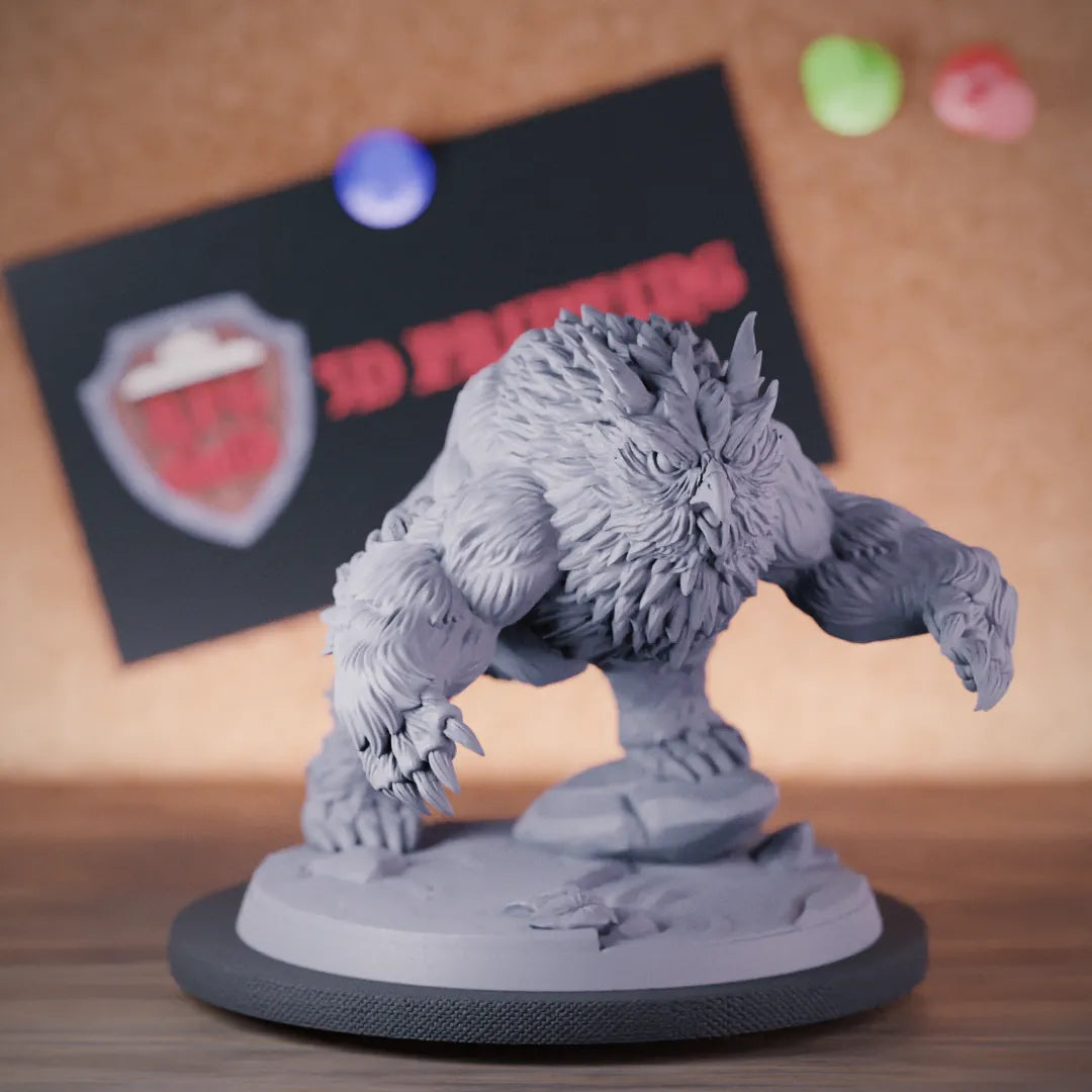 Snowy Owlbear 5e | Owlbear Monster Miniature