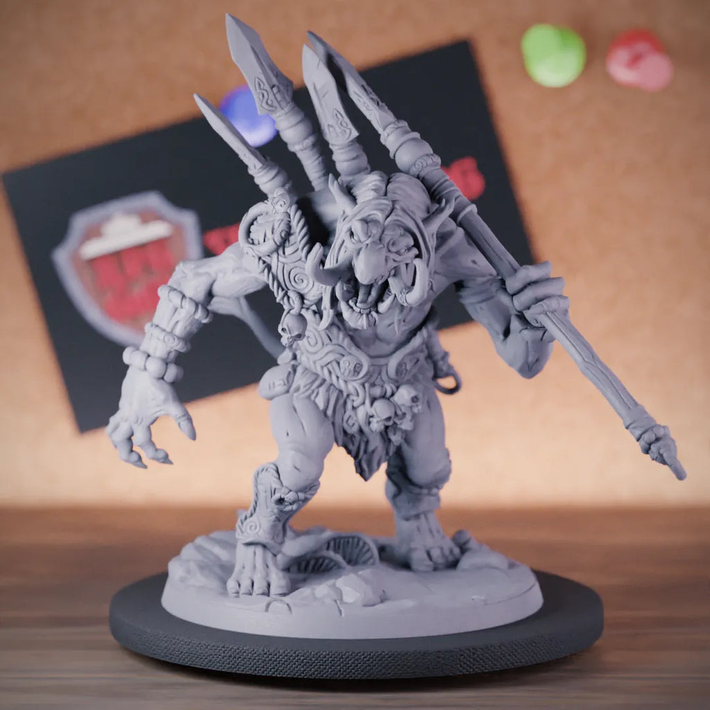 Troll 5e | DnD Troll Fighter Champion Miniature