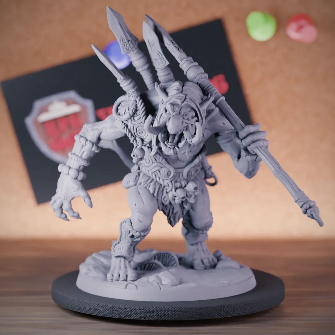 Troll 5e | DnD Troll Fighter Champion Miniature