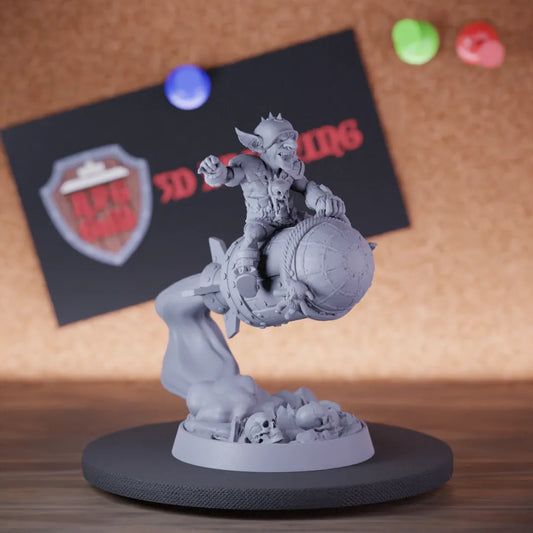 Goblin 5e | DnD Goblin Fighter Rocket Miniature