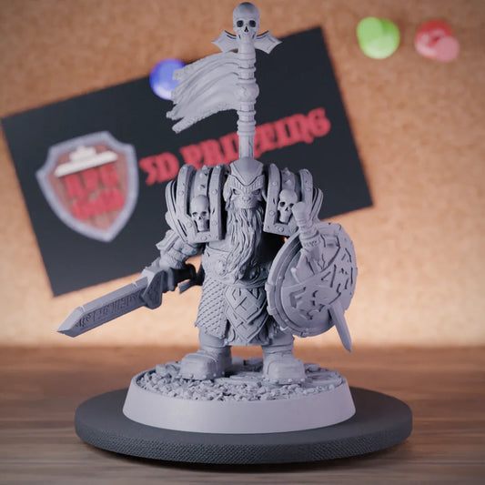 Undead 5e | DnD Undead Dwarf Fighter Miniature