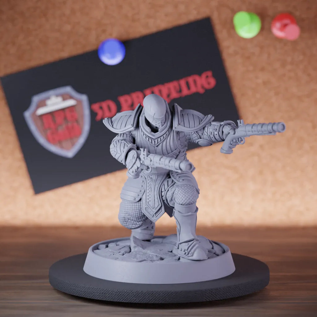 Paladin 5e | DnD Armored Paladin Gunslinger Miniature