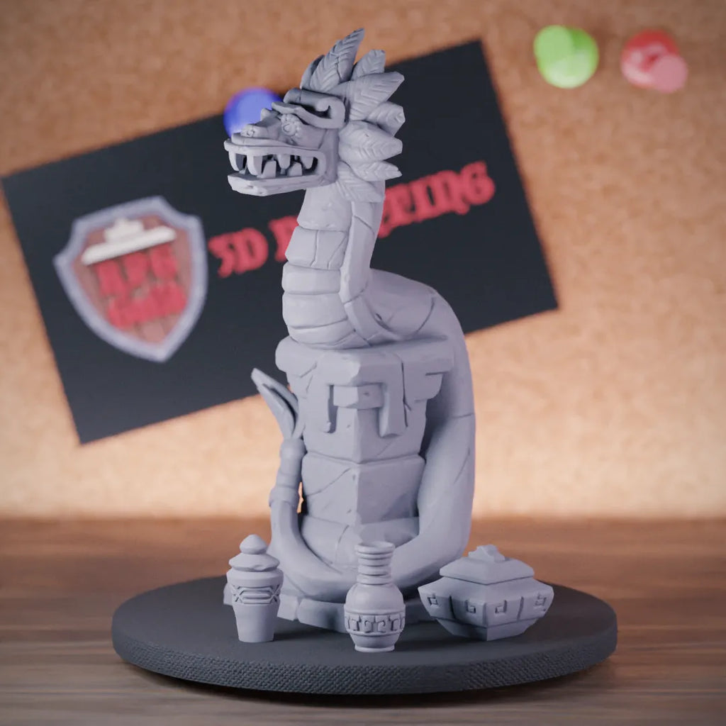 Terrain 5e | DnD Terrain Snake Statue Miniature