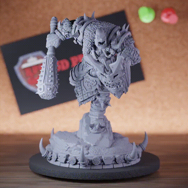 Ork 5e | DnD Ork-Miniatur: Riesiger Keulenkämpfer