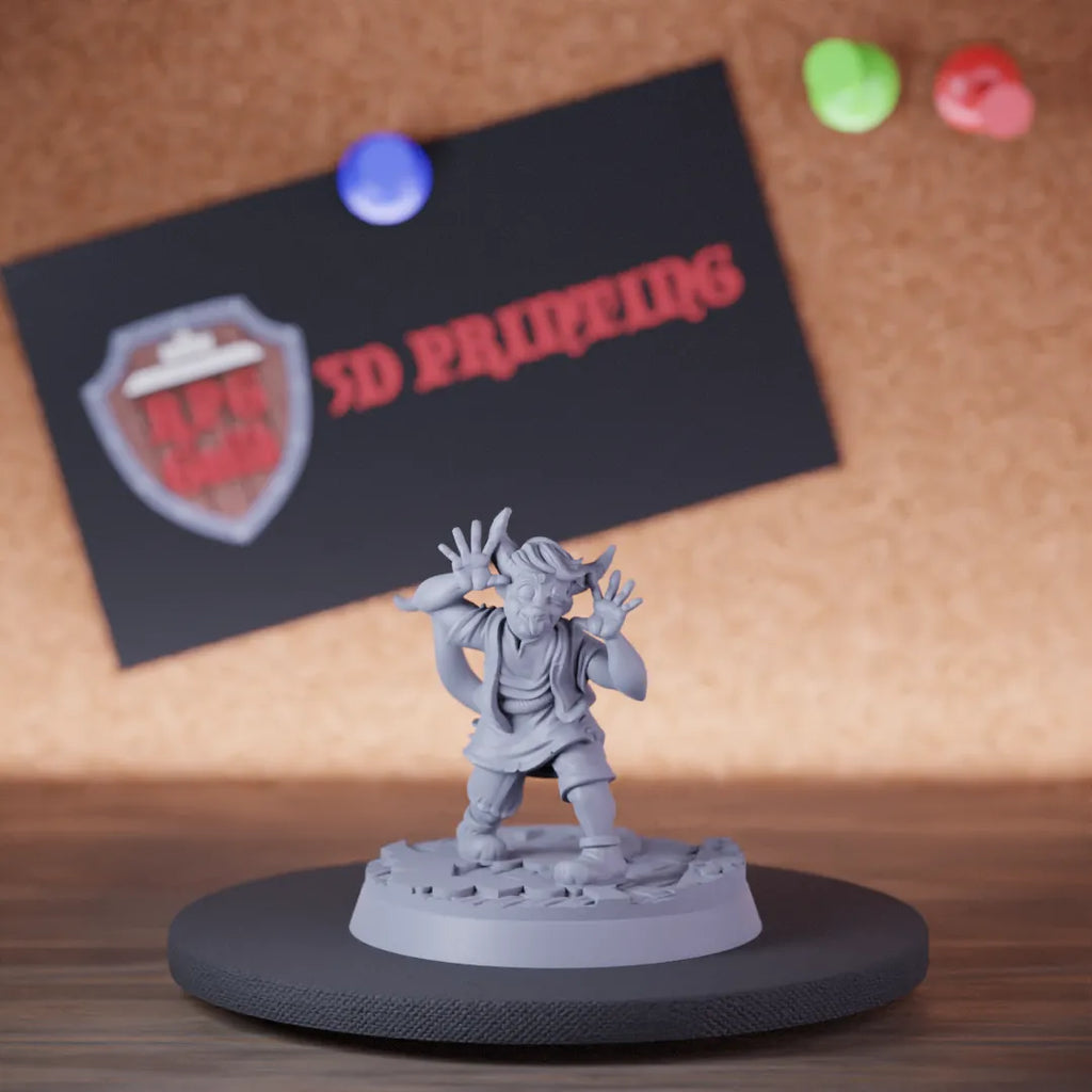 Tiefling 5e | DnD Tiefling Kid Town Miniature