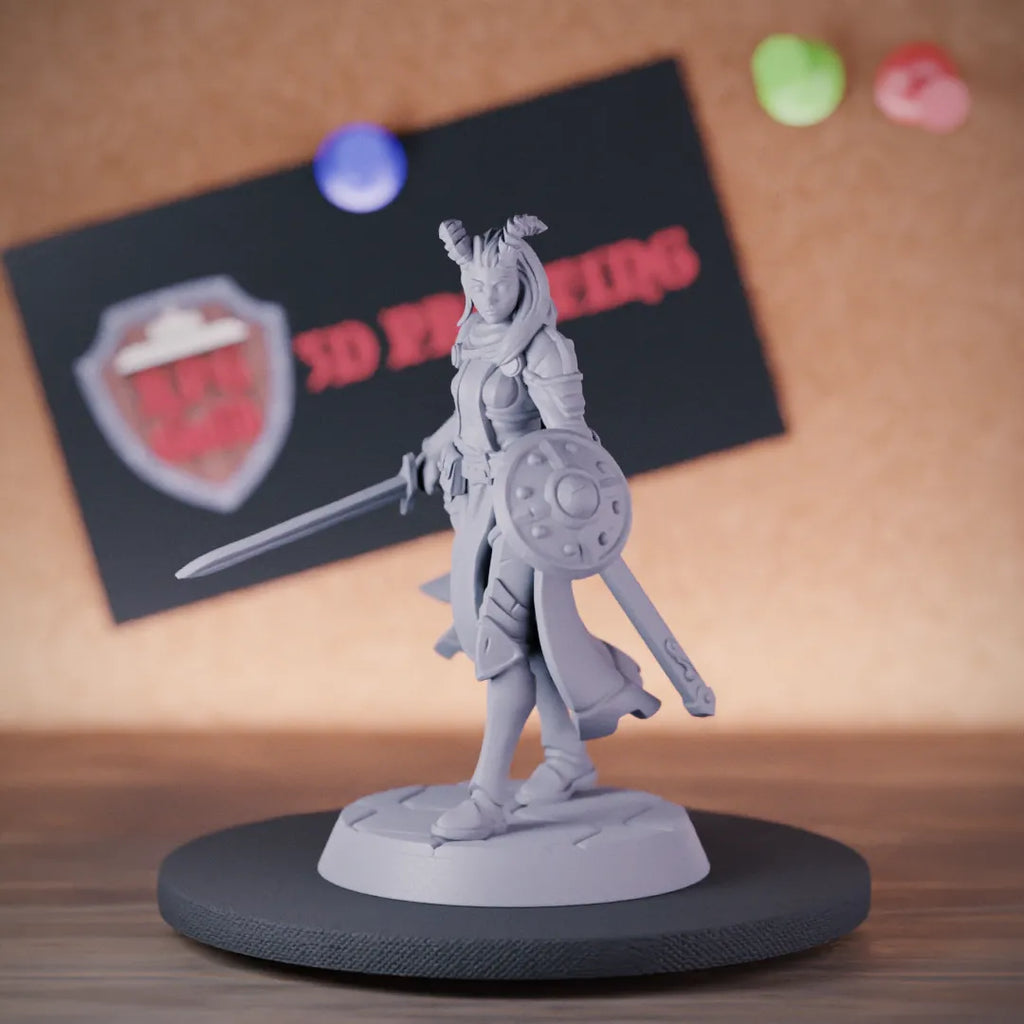 Tiefling 5e | DnD Tiefling Knight Figher Miniature
