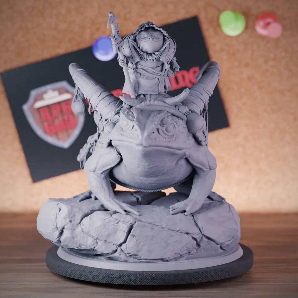 Grung 5e | DnD Grung Warlock Toad Rider Miniature