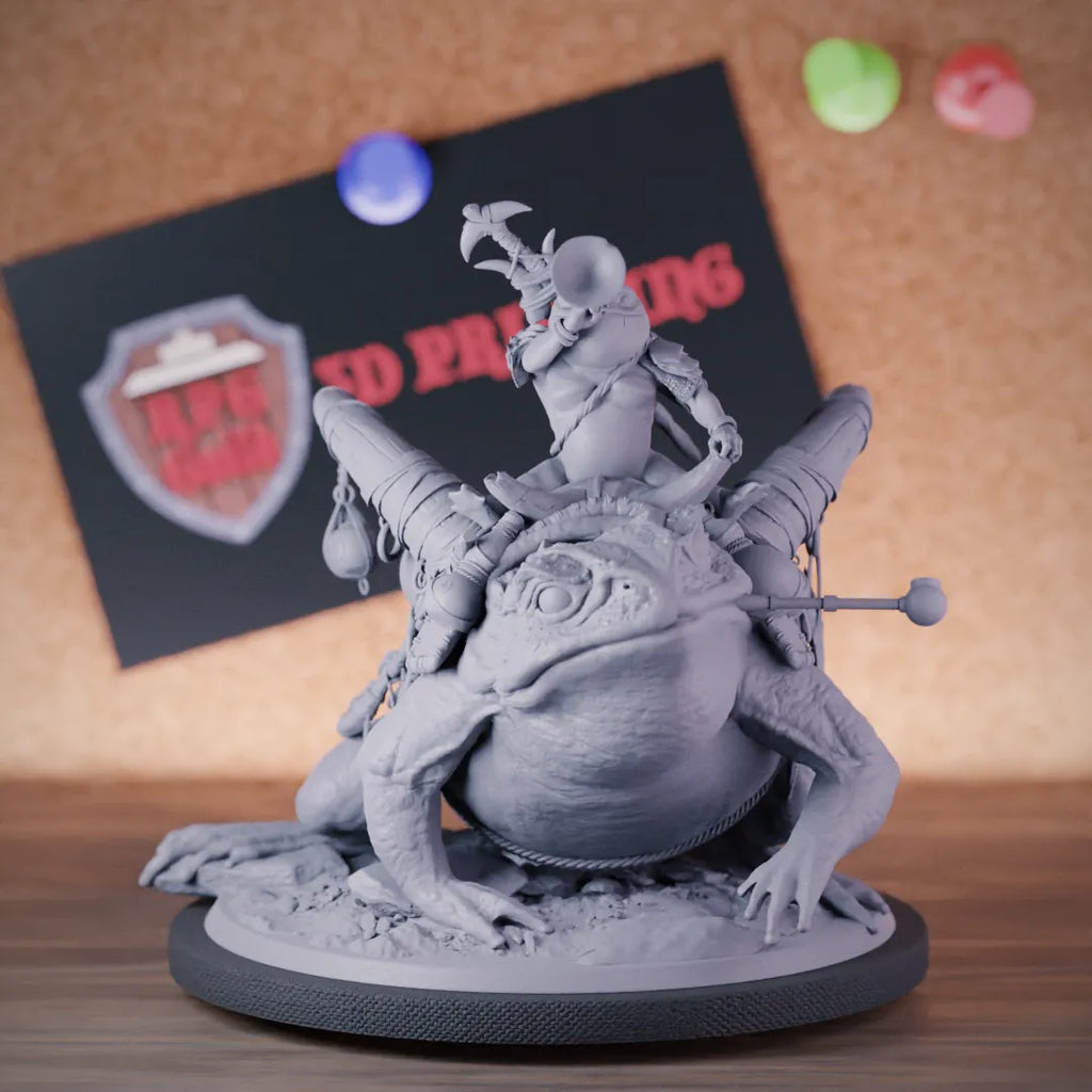 Grung 5e | DnD Grung Trumpeter Toad Rider Miniature
