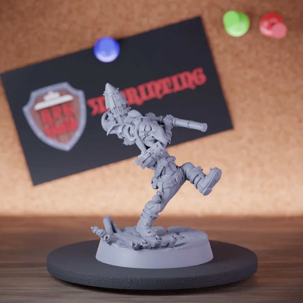 Goblin 5e | DnD Goblin Rocket Pickaxe Miniature