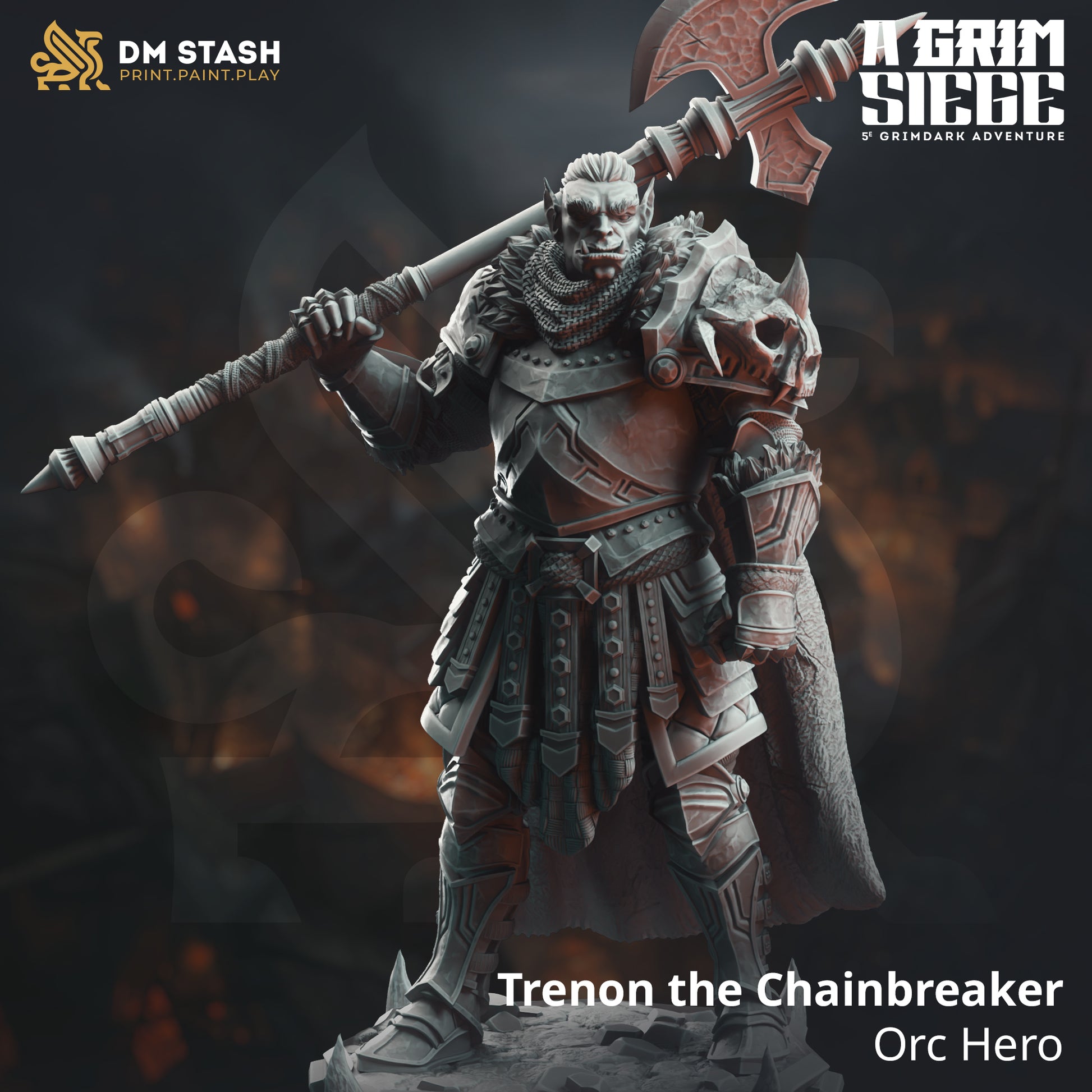 A Grim Siege Bundle | DnD Miniature Set | 32-75mm