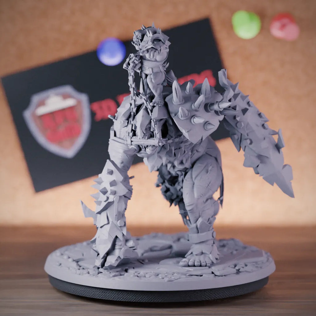 Orc 5e | DnD Orc Warchief Troll Rider Miniature