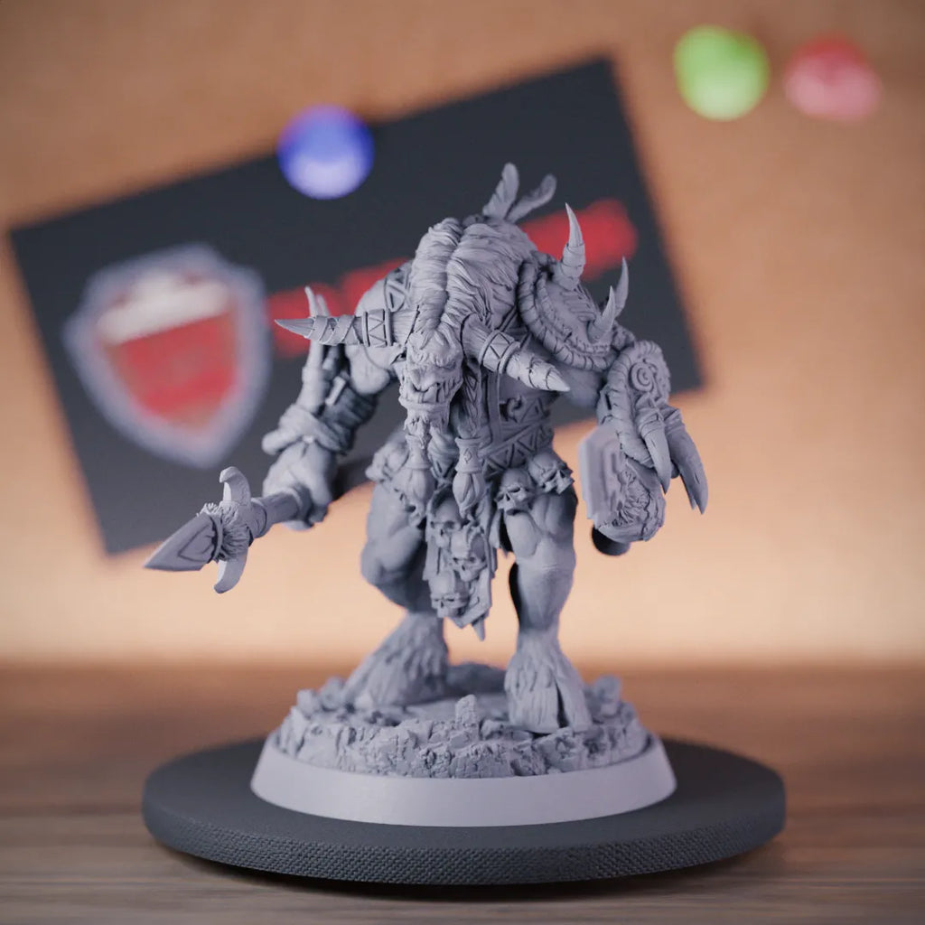 Tauren 5e | DnD Tauren Tribal Spearman Miniature 