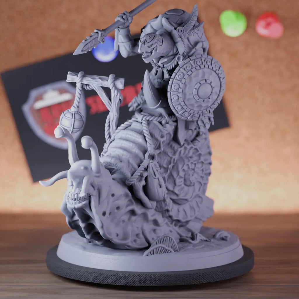 Tortle 5e | DnD Warrior Snail Rider Spear Miniature
