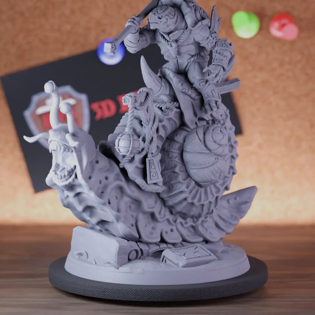 Tortle 5e | DnD Warrior Snail Rider Cavalry Miniature