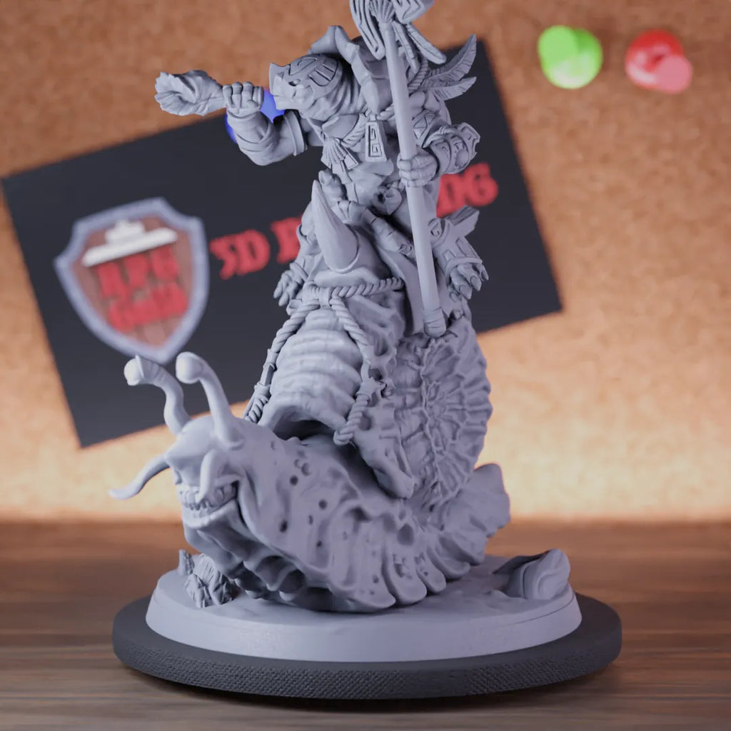 Tortle 5e | DnD Warrior Snail Rider Halberd Miniature