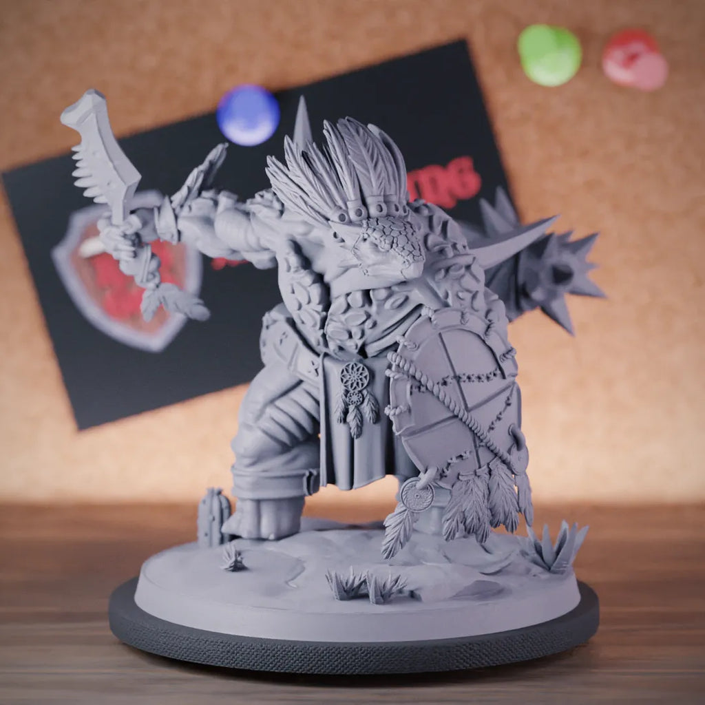 Lizardfolk 5e | DnD Lizardfolk Warrior Monster Miniature