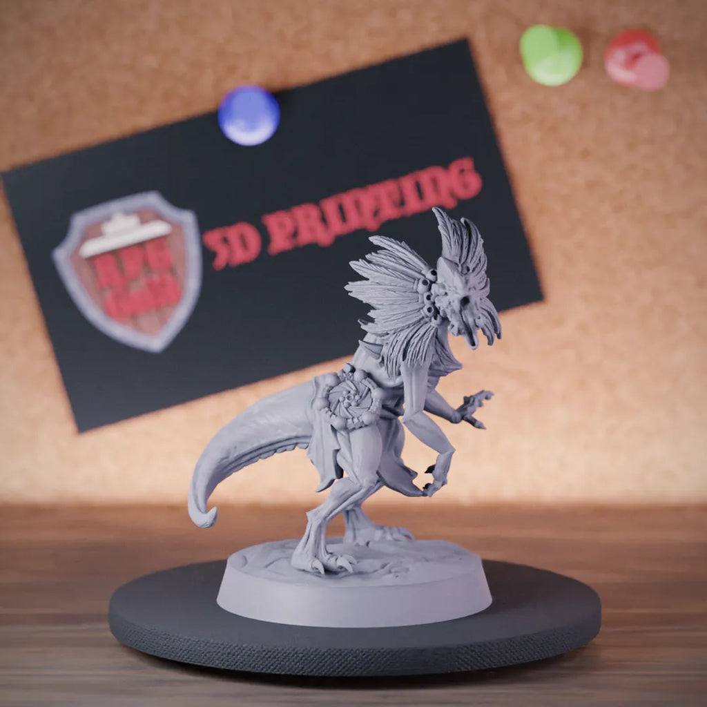 Lizardfolk 5e | DnD Lizardfolk Raptor Monster Miniature