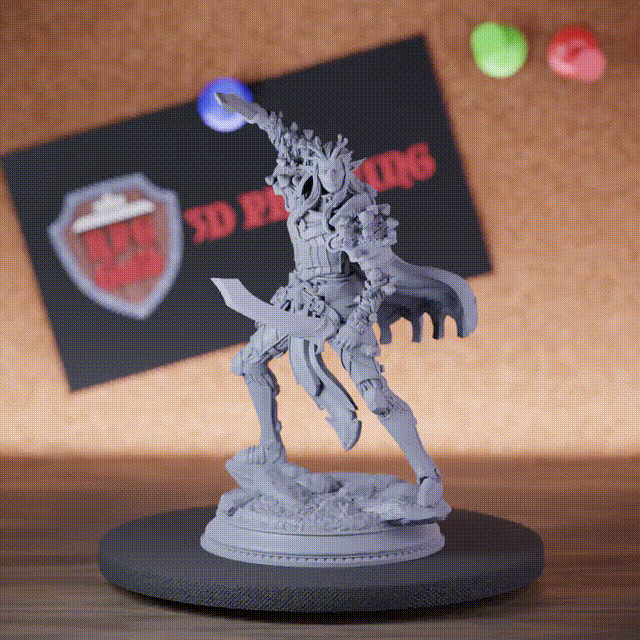 Elfe 5e | Chevalier de Donjons & Dragons Guerrier de la Forêt Fongique Miniature