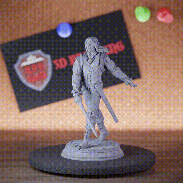 Vampire 5e | DnD Duelist Swordsman Miniature
