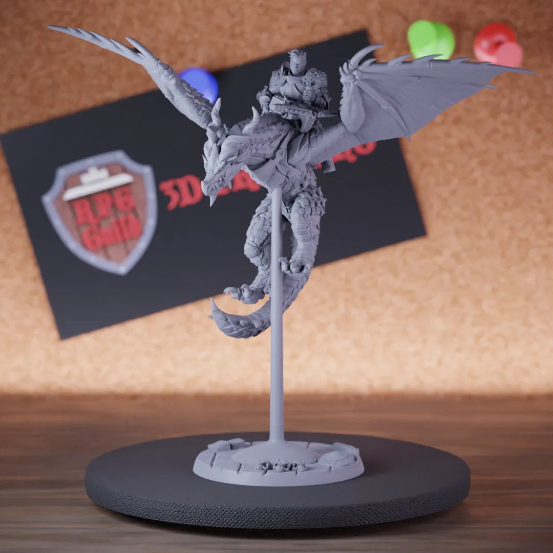Fighter 5e | DnD Wyvern Rider Crossbow Human Miniature