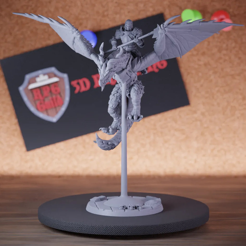 Fighter 5e | DnD Wyvern Rider Haldberd Human Miniature