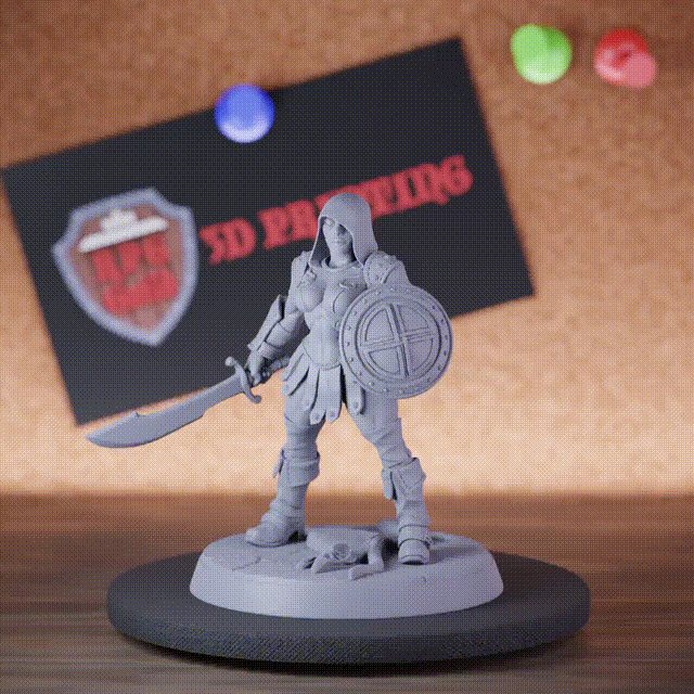 Schurkin 5e | DnD-Miniatur einer weiblichen Banditin 