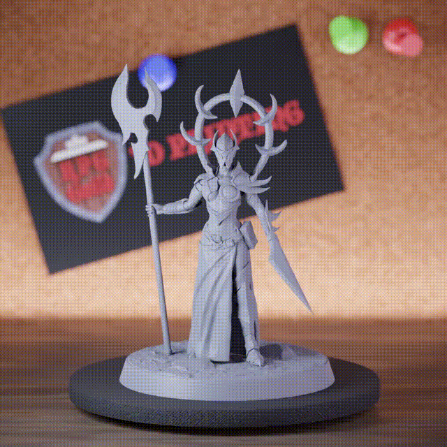 Drow 5e | DnD Infanterie Hellebarde Klaue Drow Miniatur 