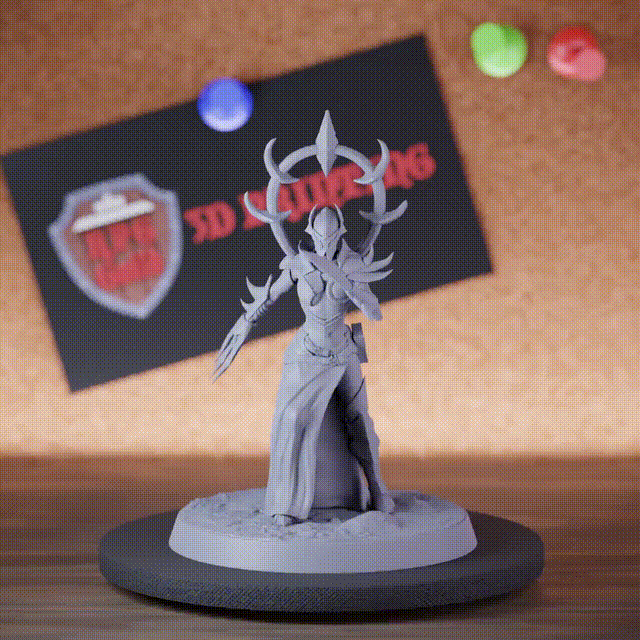 Drow 5e | Miniature de Furie d'infanterie Drow de DnD