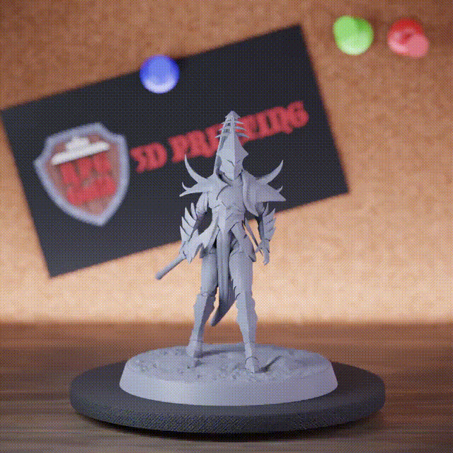 Drow 5e | DnD Infanterie-Gleve Laufende Drow-Miniatur 
