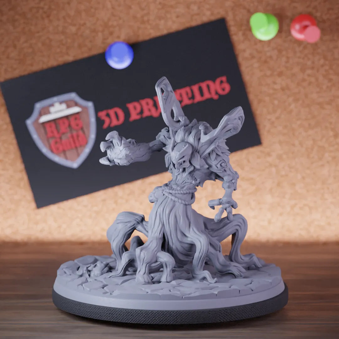 Highly detailed guardian sentinel treant tree protector miniature of VerdantSentinel, perfect for DnD 5e encounters, fantasy tabletop RPG campaigns, painting and display.