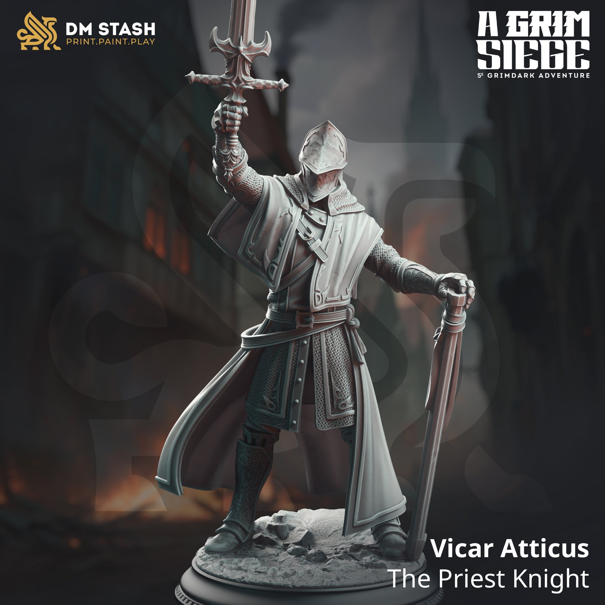 A Grim Siege Bundle | DnD Miniature Set | 32-75mm