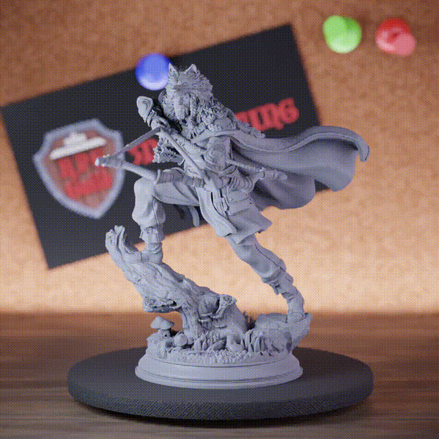Humain 5e | Mini figurine de traqueur nordique de chasseur DnD
