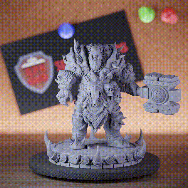 Orc 5e | DnD Orc Hammer Vorgath Barbarian Miniature