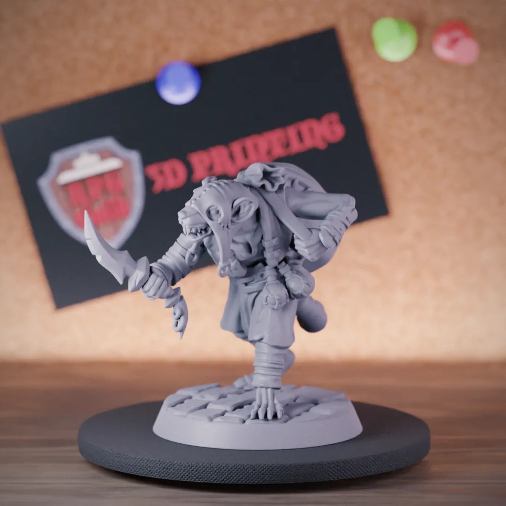 Ratman 5e | DnD Ratman Rogue Thief Miniature