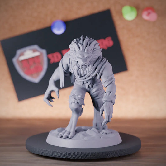 Werewolf 5e | DnD Werewolf Fighter Monster Miniature