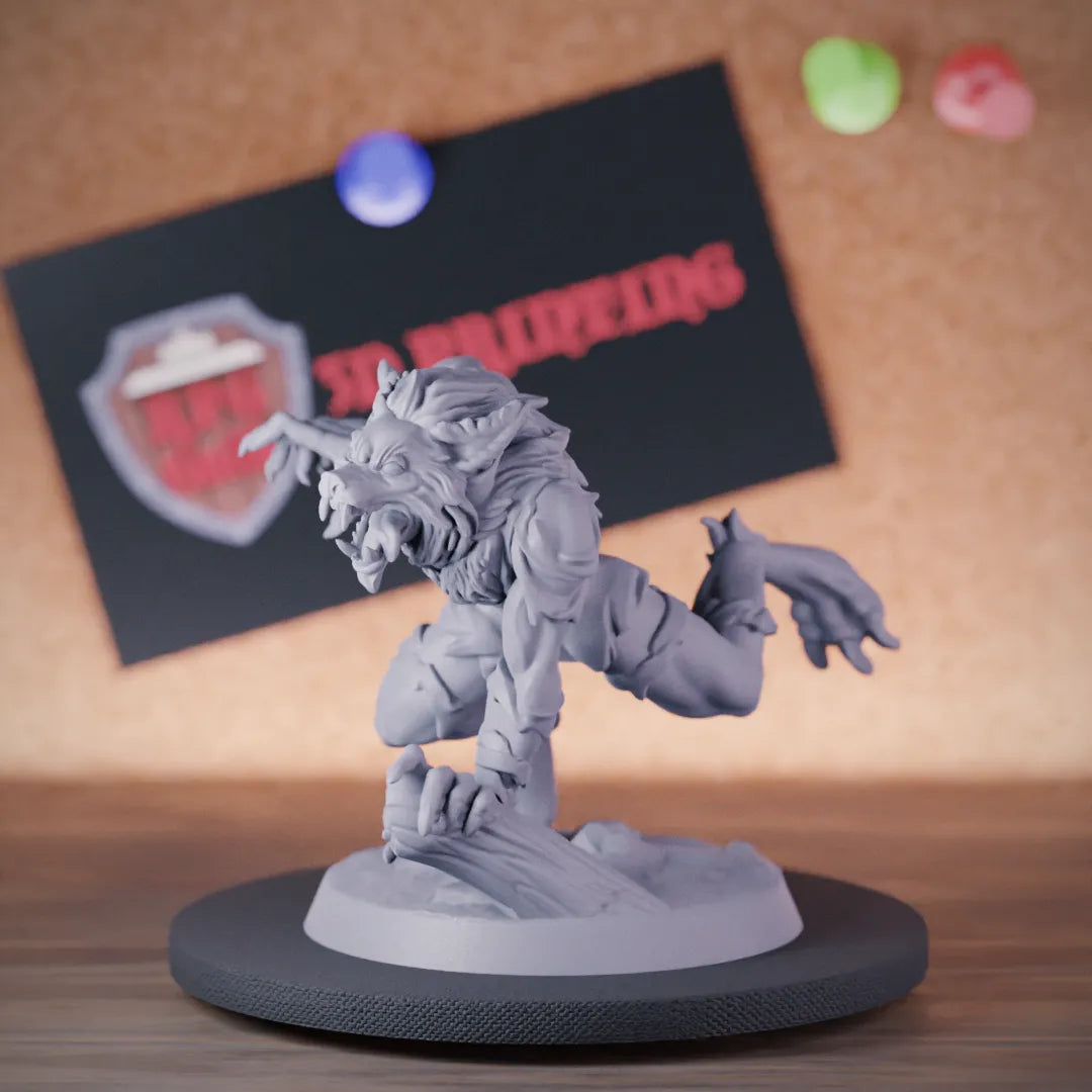 Werewolf 5e | DnD Furious Werewolf Monster Miniature