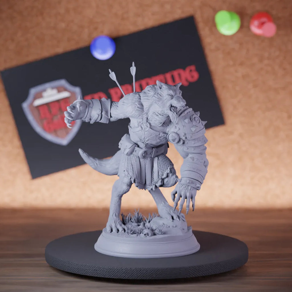 Werewolf 5e | DnD Werewolf Warrior Monster Miniature