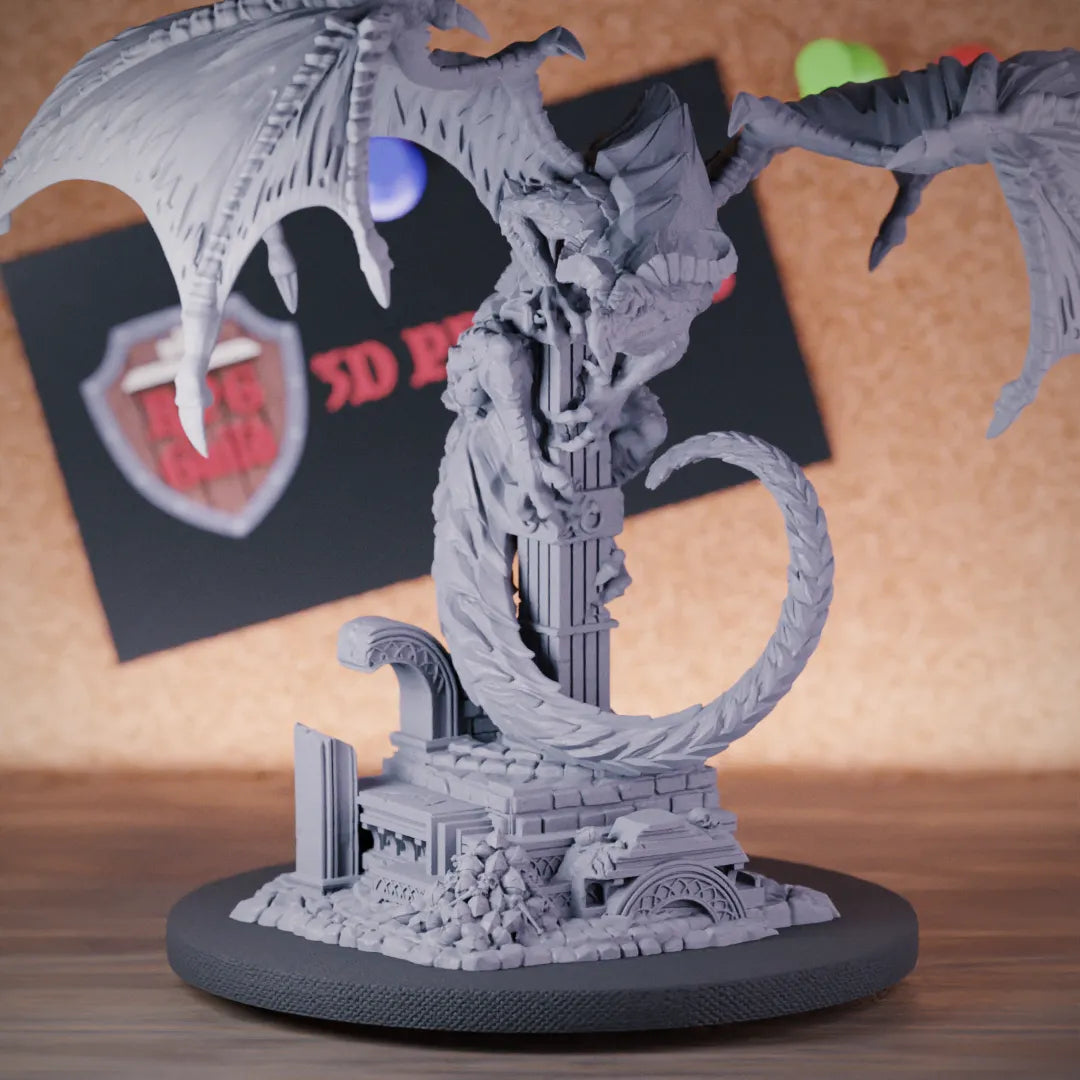 White Dragon 5e | DnD Dragon Frost Miniature