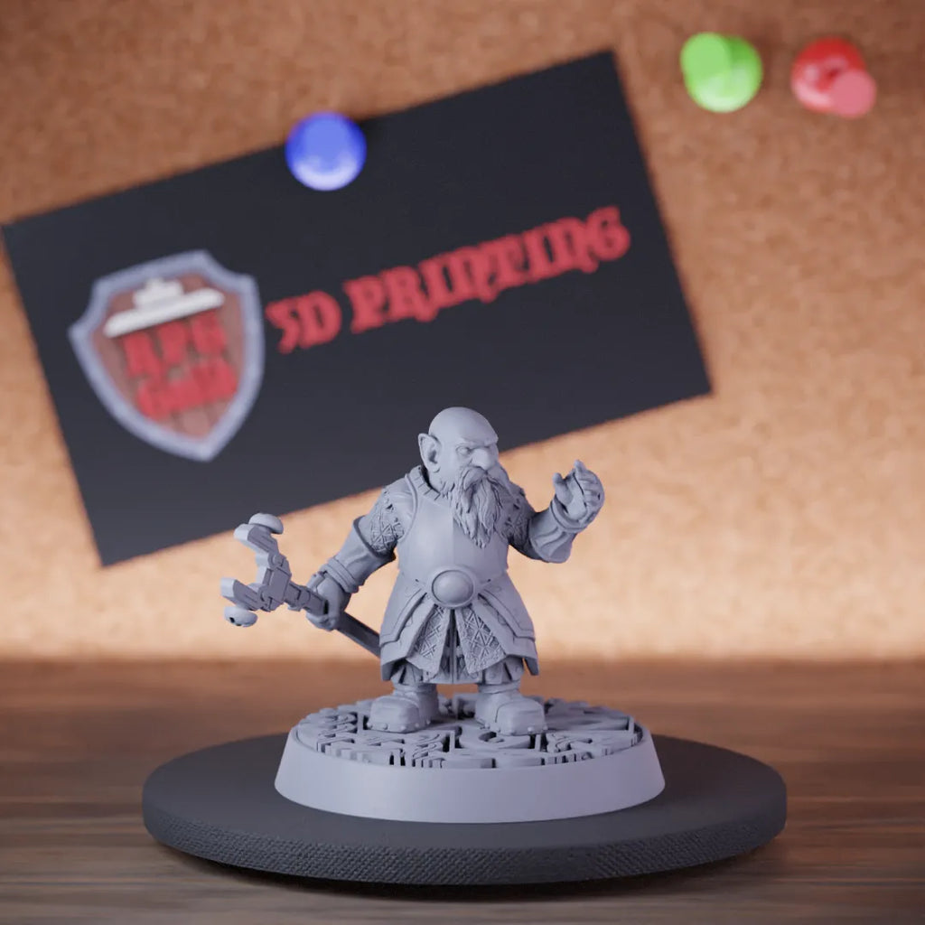 Gnome 5e | DnD Gnome Artificer Staff Miniature