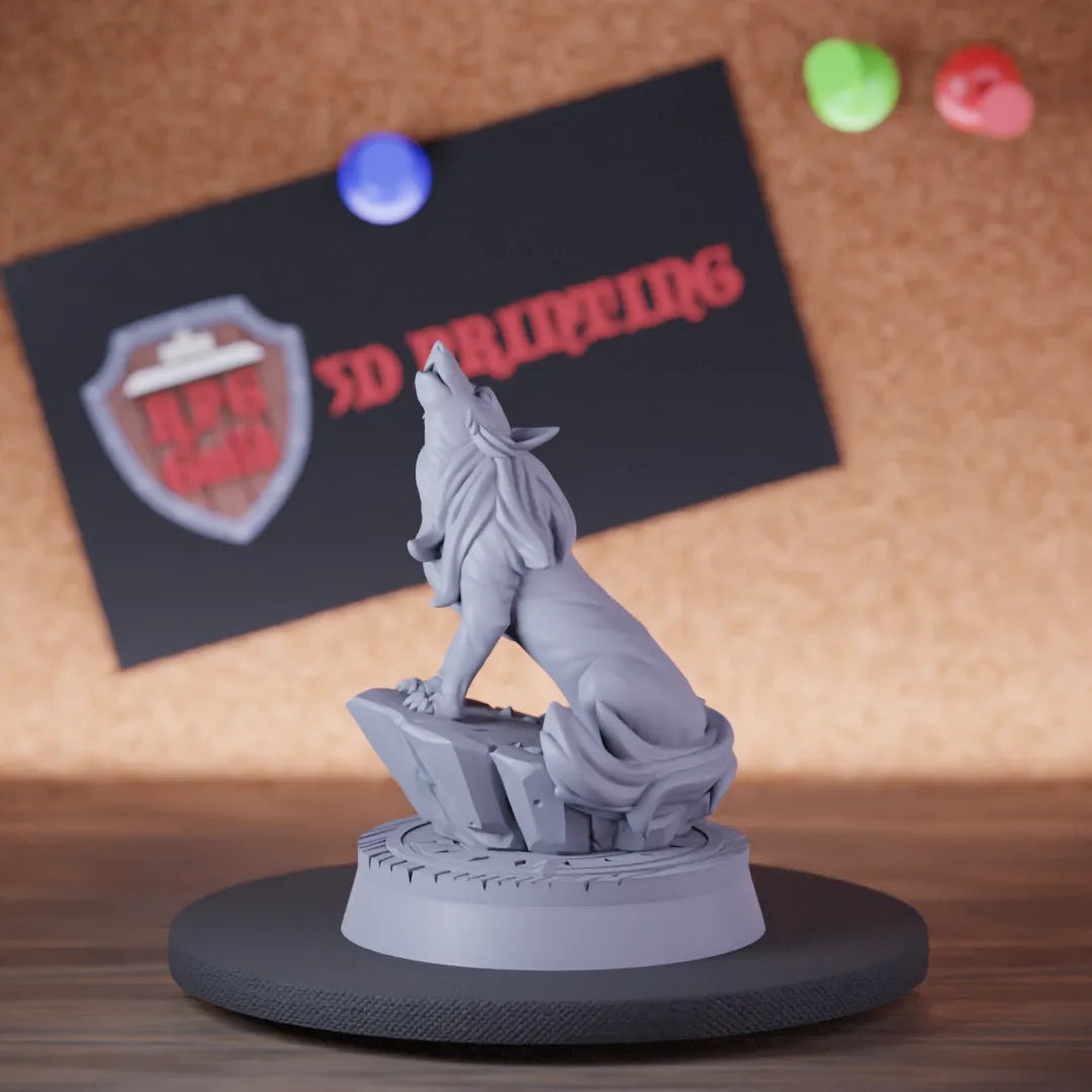 Wolf 5e | DnD Howling Wolf Beast Miniature