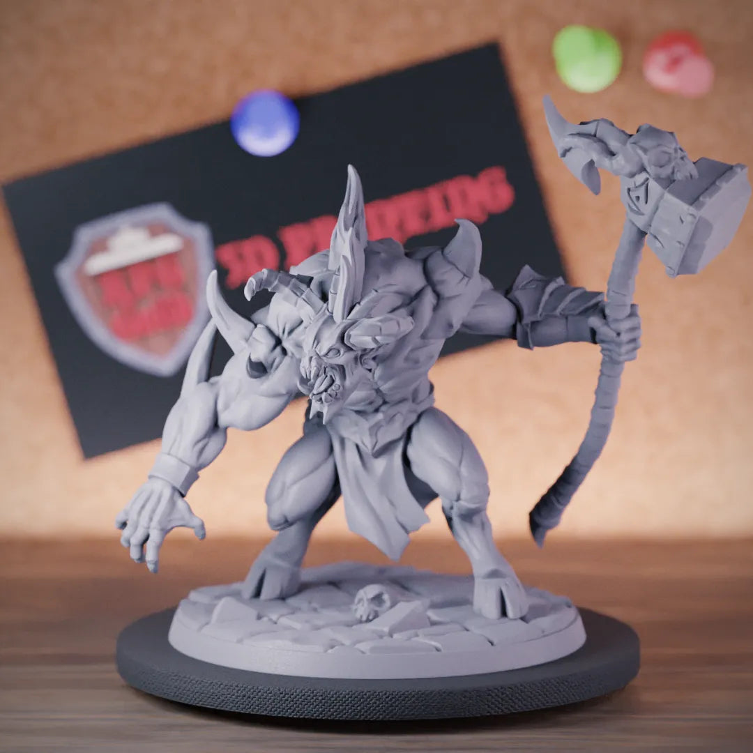 Bulezau 5e | DnD Demon Bulezau Hammer Miniature