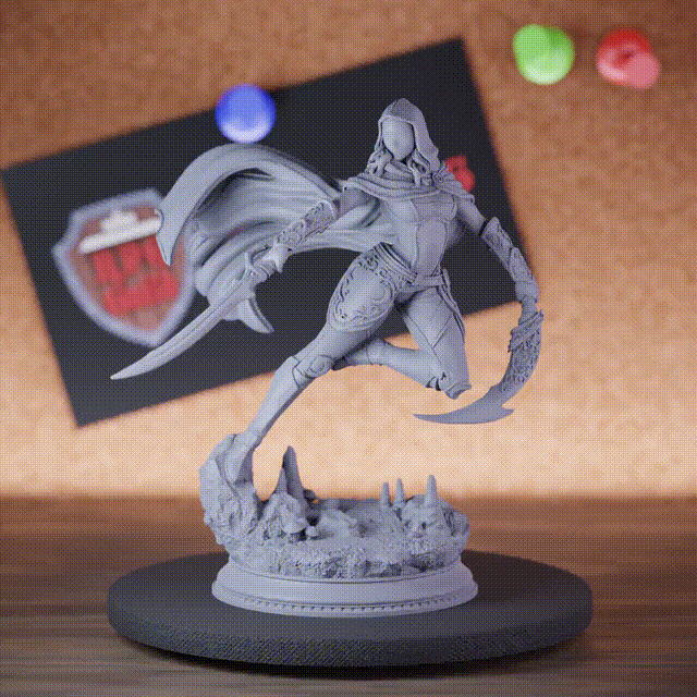 Humain 5e | Mini figurine Rôdeur Assassin des Ombres Masqué DnD