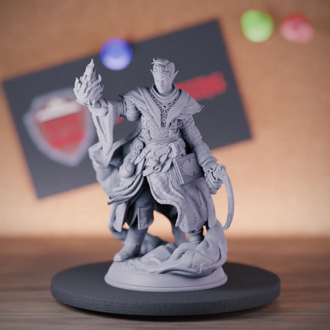 Elf 5e | DnD Drow Mage Sorcerer Miniature 