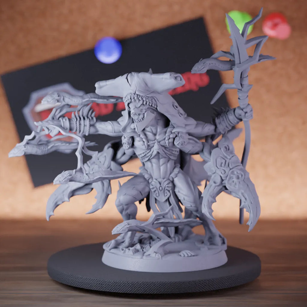 Sahuagin 5e | DnD Shaman Warchief Leader Miniature