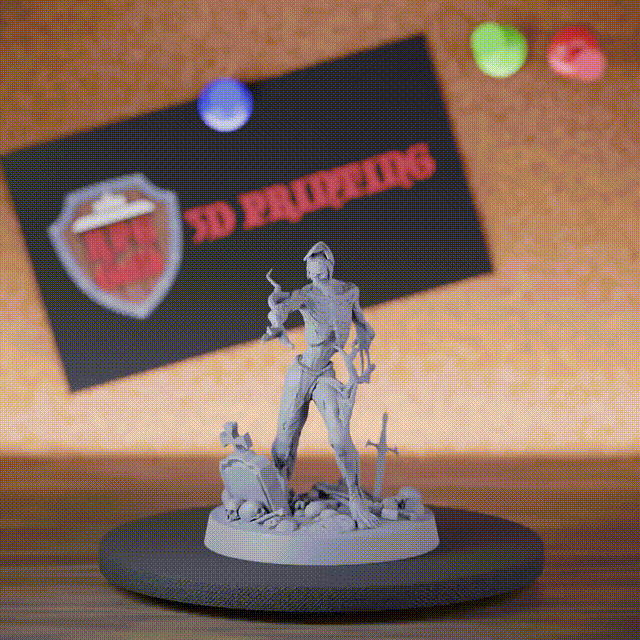 Untote 5e | DnD Emerging Zombie Grave Sword Miniature
