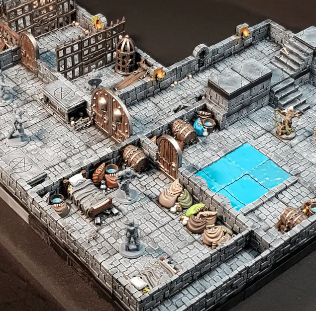 Modular DnD Terrain from RPG Guild Painted Example