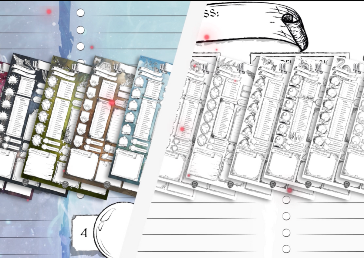 DnD Character Sheet 5e PDF | Fillable & Printable RPG Guild – DnD ...