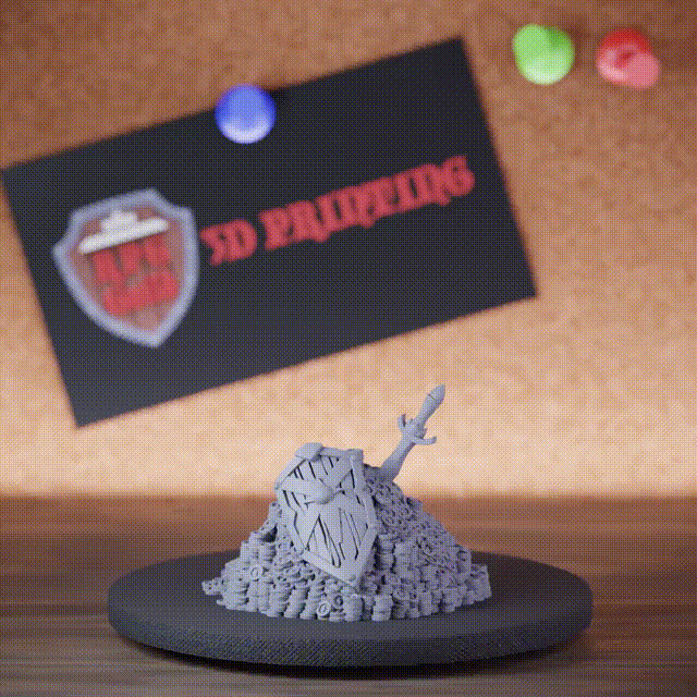 Vault 5e | DnD Vault Schatzschild Schwert Miniatur 